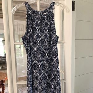 Jude Connally Blue Medallion Dress- Size S